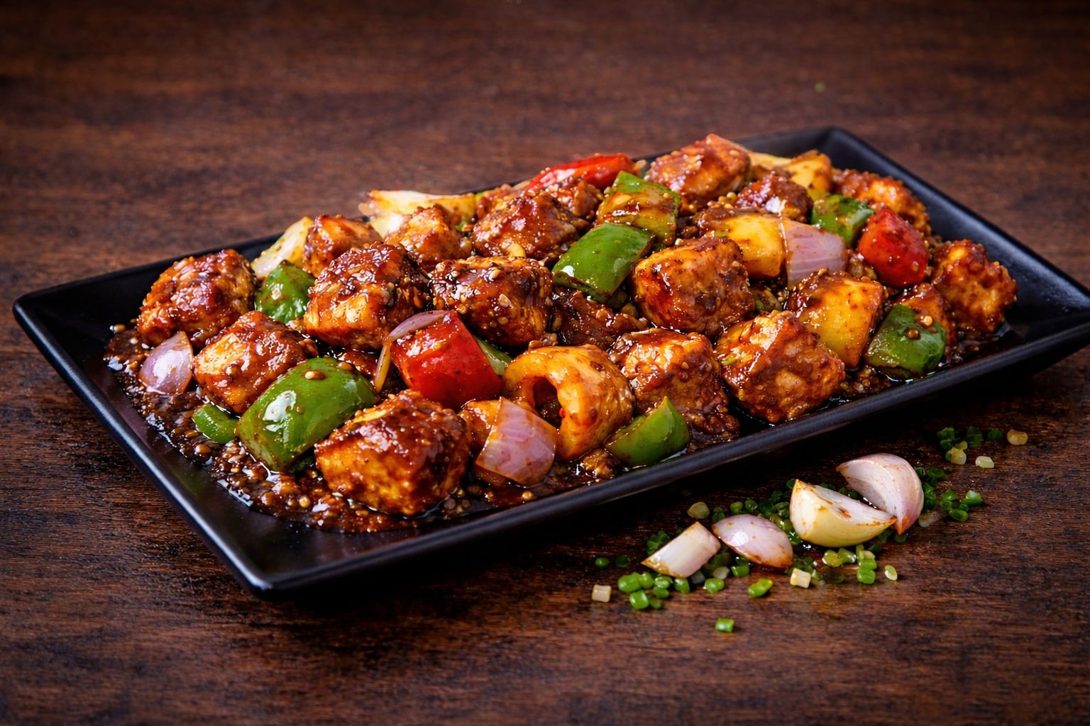 Chilli Paneer (Dry)